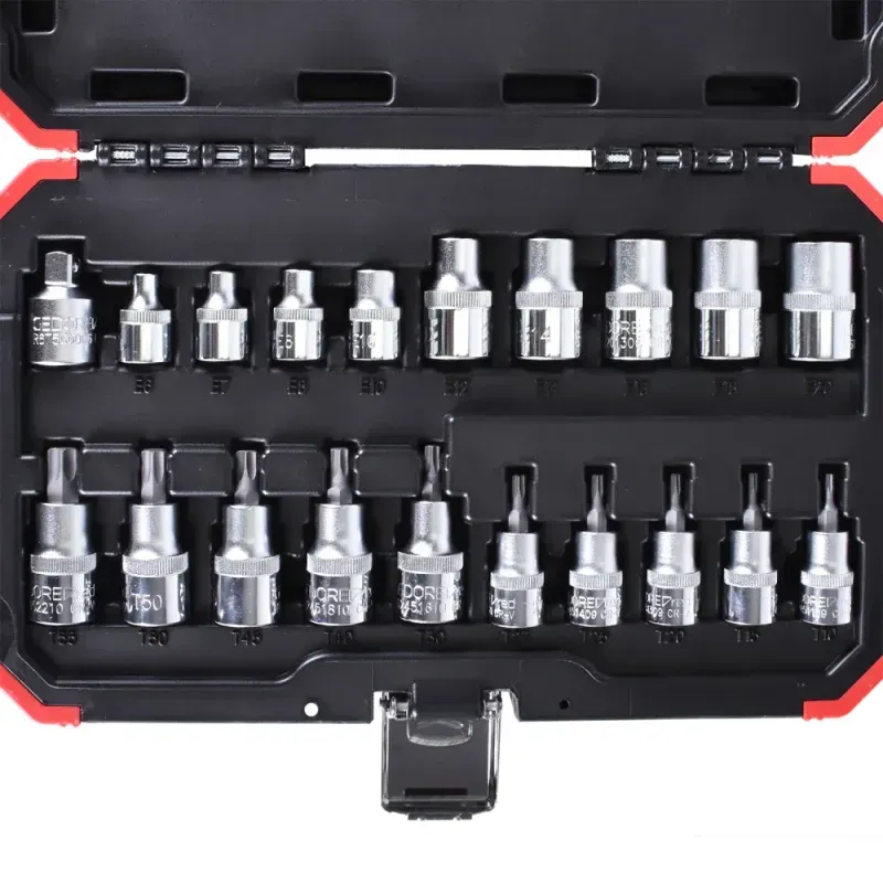 Jogo-De-Soquetes-3-8--Mais-1-2--TX-Com-20Pcs-Gedore-Red