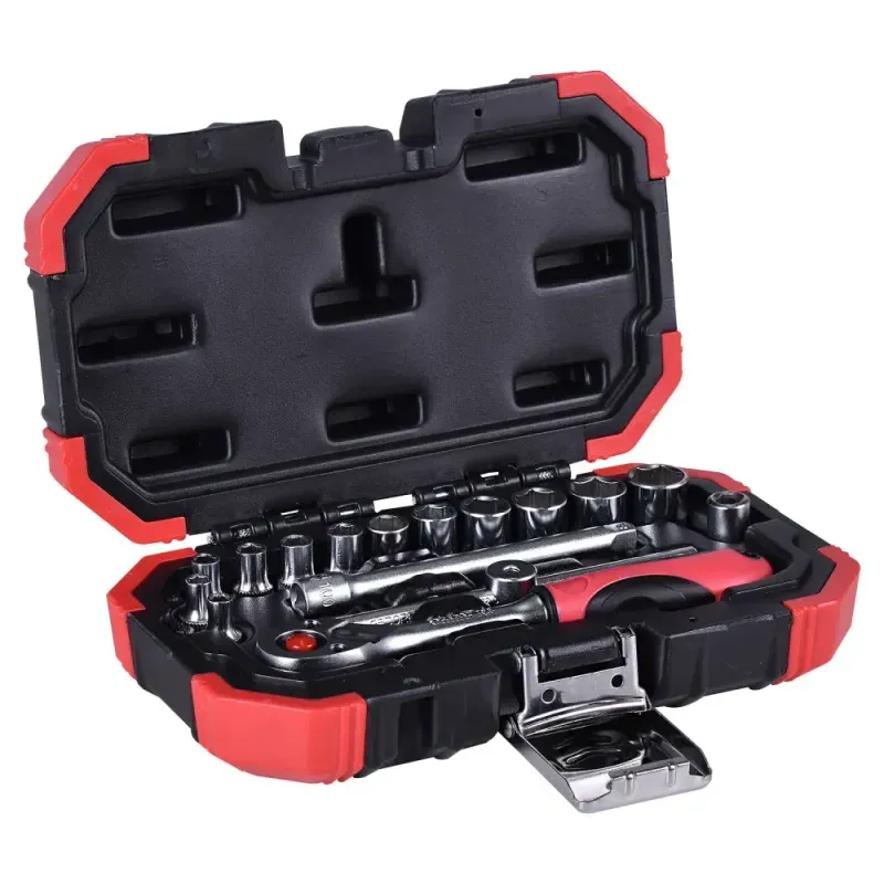 Jogo-de-Soquetes-Sextavados-16-Pecas-R49003016-Gedore-Red