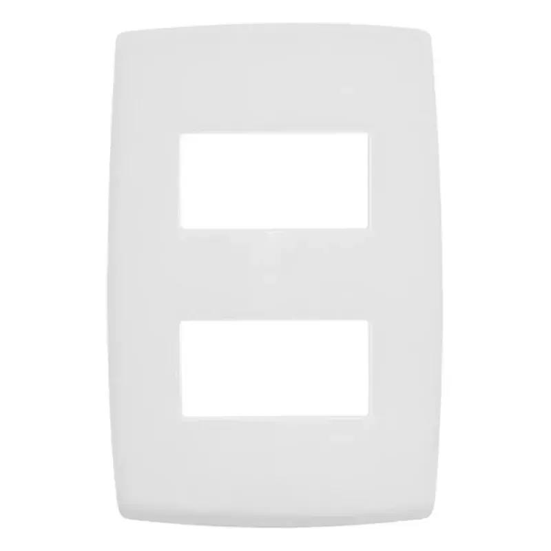 Placa-2-Posto-Horizontal-4x2-Branca-Pial-Plus-Pial
