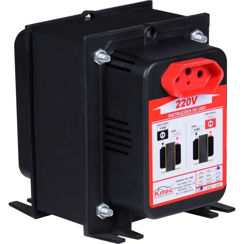 AutoTransformador-Tripolar-750VA-525W-Bivolt-Kitec
