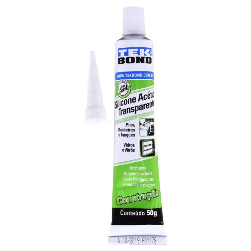 Silicone-Acetico-Transparente-Construcao-Bisnaga-50G-Tekbond