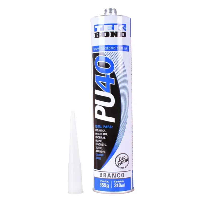 Adesivo-Poliuretano-PU40-Branco-Cartucho-310Ml-Tekbond