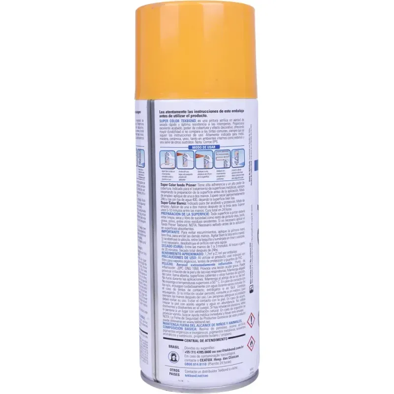 Tinta-Spray-Amarelo-350ml-Tekbond