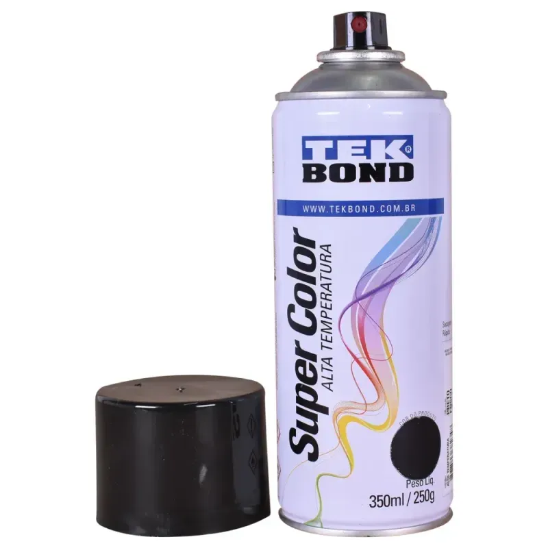Tinta-Spray-Alta-Temperatura-Preto-Fosco-350ml-Tekbond