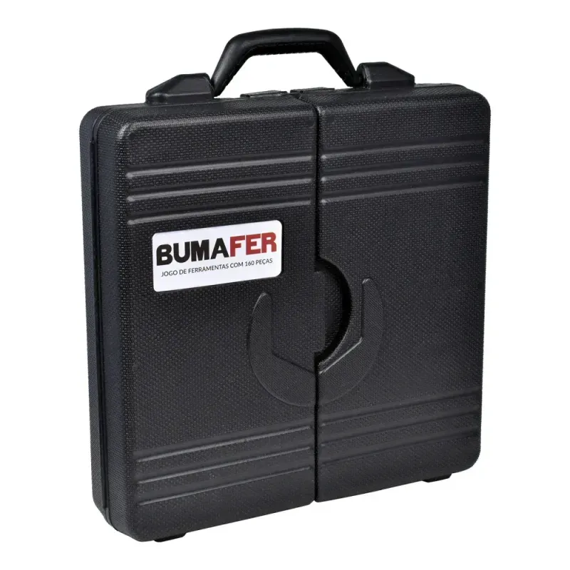 Kit-de-Ferramentas-em-Aco-Carbono-com-160-Pecas-Bumafer
