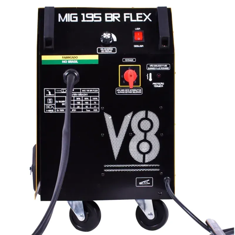 Maquina-de-Solda-MIG-Flex-195A-com-Tocha-62kVa-08mm-127V-V8-Brasil