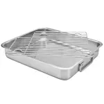 Bandeja-Redonda-Antiderrapante em-Aco-Inox-34X28cm-Tramontina