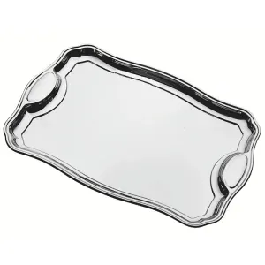 Bandeja Retangular em Aço Inox com Alças 49x34 cm Tramontina