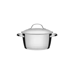 Caçarola funda  aço inox com fundo triplo 18cm Tramontina