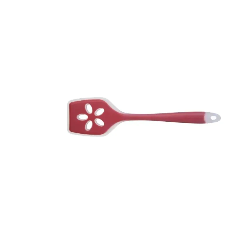 ESPATULA-TRAMONTINA-PERFURADA-VERMELHA-EM-NYLON-E-SILICONE