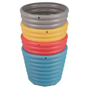 Conjunto de Cachepôs/Vasos em Plástico Colorido 1,7 L 4 Peças Tramontina