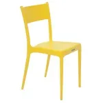 Cadeira-Tramontina-Diana-Satinada-Amarela-sem-Bracos-em-Polipropileno-e-Fibra-de-Vidro-Tramontina-92030000