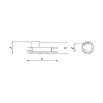 Soquete-de-impacto-sextavado-longo-em-aco-cromo-molibdenio-8-mm---Encaixe-1-4--Tramontina-44883108