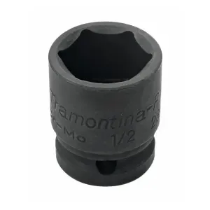 Soquete de impacto sextavado em aço cromo molibdênio 7 mm - Encaixe 1/2' Tramontina 44880107