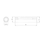 Soquete-Estriado-Longo-em-Aco-Cromo-Vanadio-22-mm---Encaixe-3-8--Tramontina-44868122
