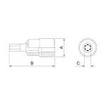 Soquete-em-Aco-Cromo-Vanadio-Ponta-Hexagonal-17-mm---Encaixe-1-2--Tramontina-44845117