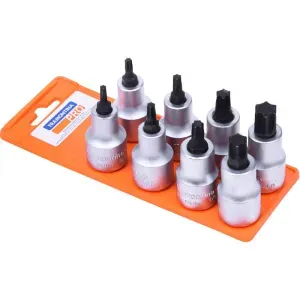 Jogo de Soquetes 1/2" Ponta Trafix - 8 peças Tramontina 44844508