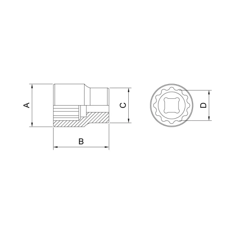 Soquete-Estriado-em-Aco-Cromo-Vanadio-23-mm---Encaixe-1-2--Tramontina-44833123