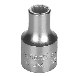 Soquete Estriado em Aço Cromo Vanádio 8 mm - Encaixe 1/2" Tramontina 44833108