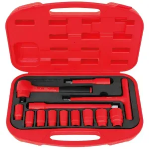 Maleta com soquetes e acessórios isolados IEC 60900 1/2" 13 peças Tramontina 44335213