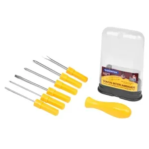 Kit Chaves de Fenda Pontas Intercambiáveis 6 Peças Tramontina