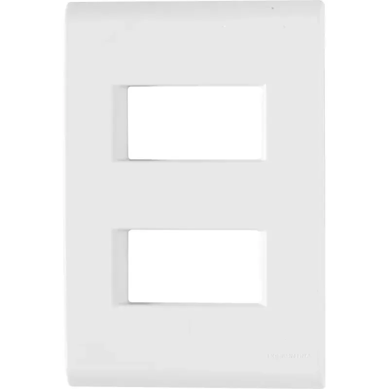 Placa-2-Postos-Afastados-4x2-Liz-Branca-Tramontina-