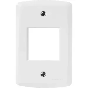 Placa 2 Postos Juntos 4x2 Lux² Branca Tramontina