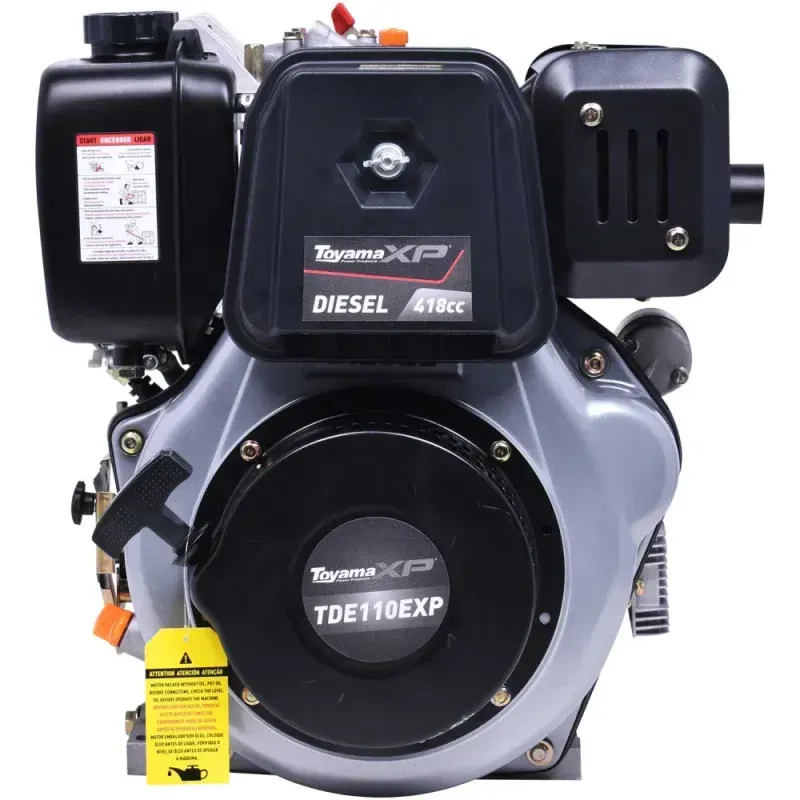 Motor-Toyama-Diesel-TDE110EXP---11.0HP---4T---eixo-1--chaveta-rosca---multiuso---part.eletr.