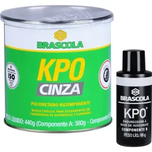 Brascoved Poliuretano Bicomponente Cinza 440G Brascola
