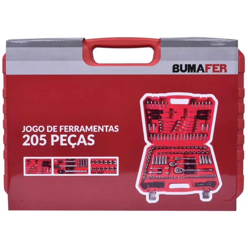 Jogo-de-Ferramentas-em-Cromo-Vanadio-com-205-Pecas-Bumafer