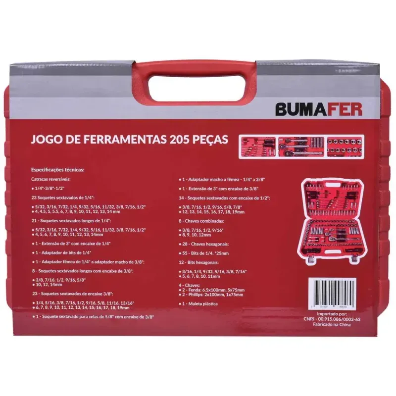 Jogo-de-Ferramentas-em-Cromo-Vanadio-com-205-Pecas-Bumafer