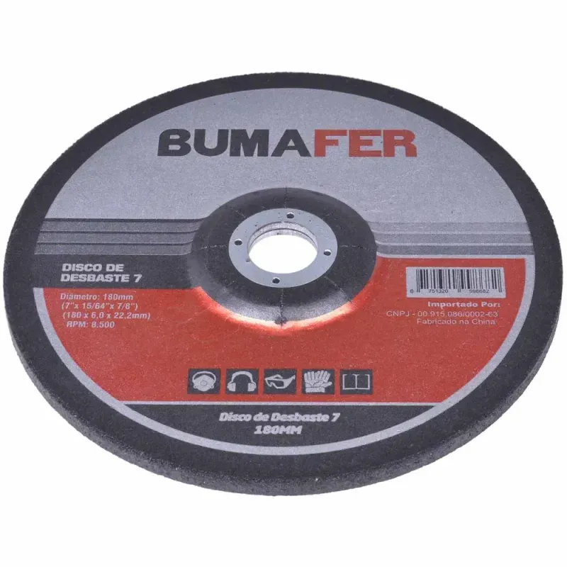 Disco-de-Desbaste-7“--180mm--Para-Metal-Bumafer