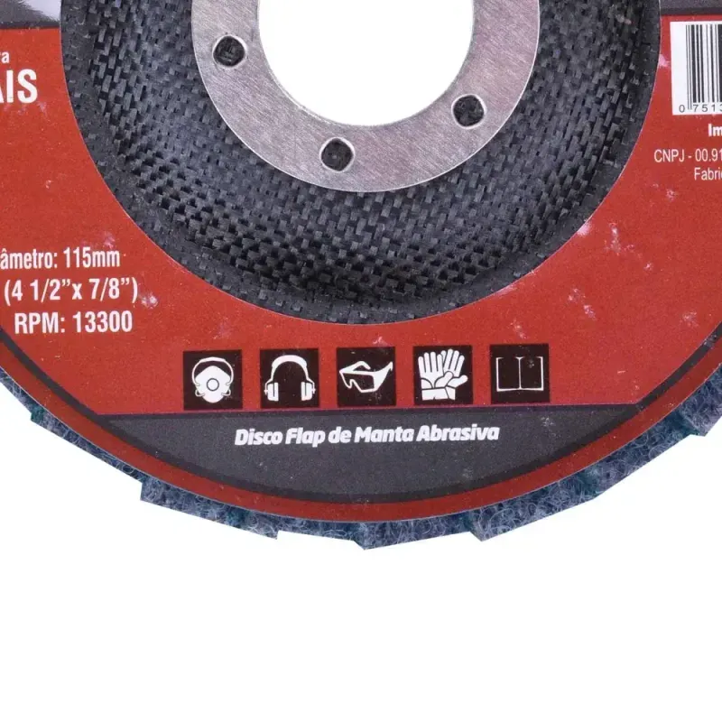 Disco-Flap-de-Manta-Abrasiva-115mm-Fino-Bumafer