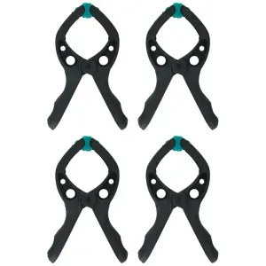 Jogo com 4 Grampos tipo Sargento Microfix 30 mm - 343200 - Wolfcraft