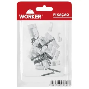 Abraçadeira 1,5mm a 2,5mm Cabo Coaxial 20 Peças Worker
