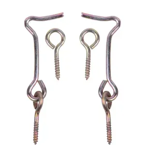 Aldrava Com Pitão Bicromatizada 3x50mm 2 Peças Worker