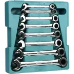 Jogo de Chaves Combinadas com Catraca 8-19mm 8 Peças Sata