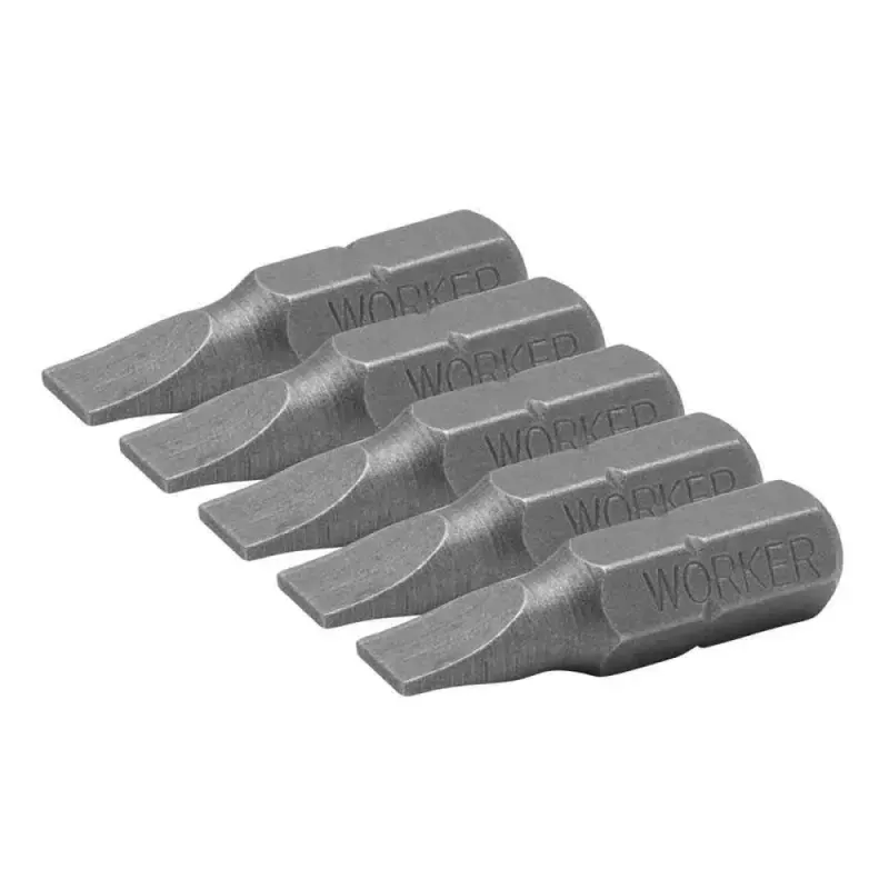 Bits-Parafusadeira-1-4--Ponta-Fenda-6x508mm-5-Pecas-Worker