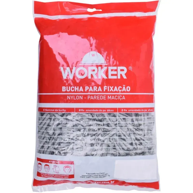 Bucha-de-Nylon-para-Parede-Oca-N°10-250-Pecas-Worker