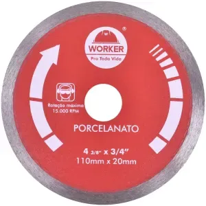 Disco Diamantado Porcelanato 110mm x 20mm Worker