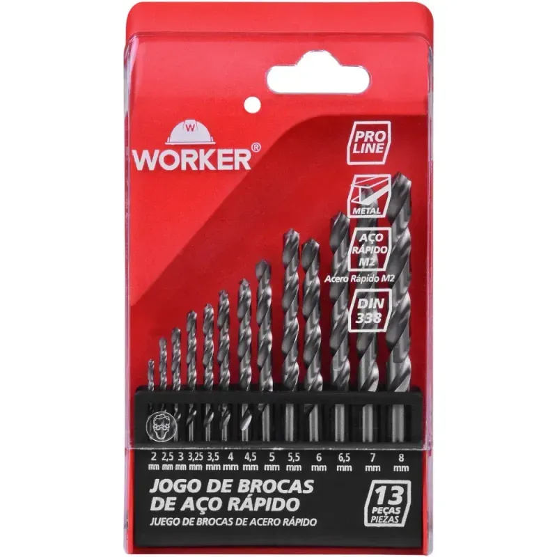 Jogo-Brocas-Helicoidais-em-Aco-Rapido-2-8mm-13-Pcs-Worker