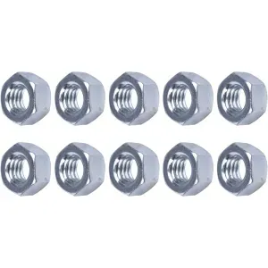 Porca Sextavada Zincada 5/16” x ½” 422002 Worker – 10 Peças