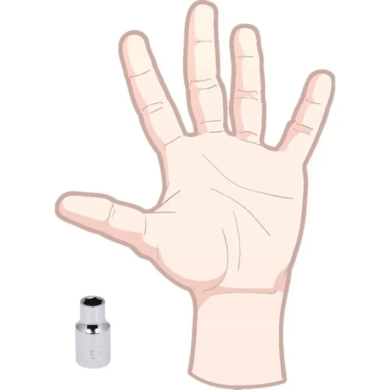 Soquete Sextavado Encaixe 1/2" 14mm Worker