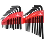 Jogo de Chaves Hexagonal em Cromo Vanádio 25 peças Worker