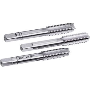 Macho Métrica 101 M8 x 1.25mm Jogo com 3 Peças Worker