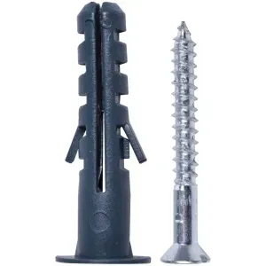 Parafuso Cabeça Chata Zincado com Bucha 3,5x30mm 10 Peças Worker