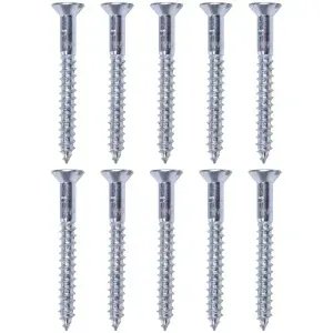Parafuso Cabeça Chata Zincado 4,8x40mm 10 Peças Worker