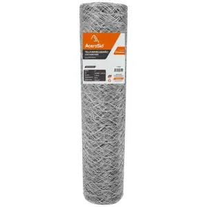 Tela Mangueirão Galvanizado 3x16 1,00x50m Acerosid