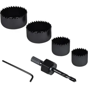 Kit de Serras Copo com Broca Piloto 5 peças Worker