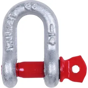 Manilha Reta Galvanizada a Fogo 1/4 x 5/16 Rosca Worker
